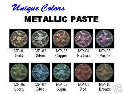 Metallic Paste Rub Ons Your Choice of Color $2.25 each  