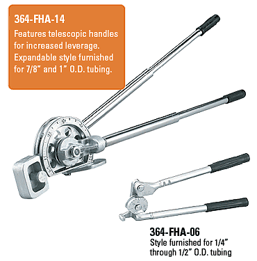 IMPERIAL 3/8 LEVER HANDLE TUBE BENDER 364 FHA 06  