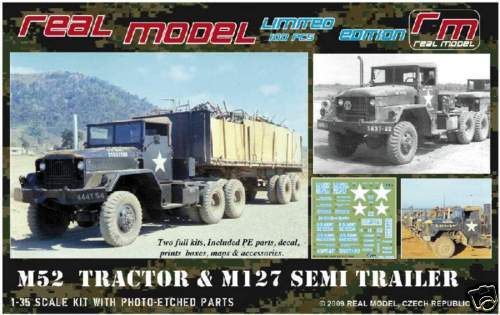 M52 Tractor & M127 Trailer 1/35 Real Model resin 35136  