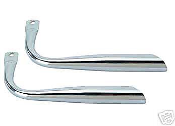 Bicycle Slanted Chrome Muffler Lowrider BA136  