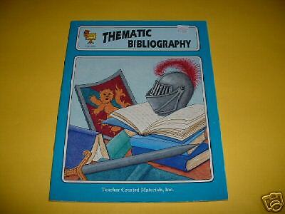 ANNOTATED BIBLIOGRAPHY OF THEMATIC LITERATURE TCM 155734373x  