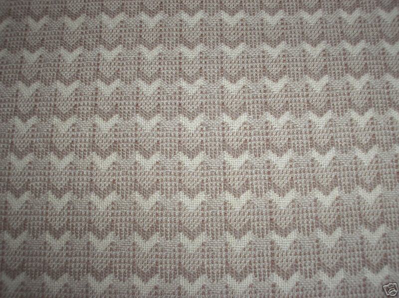 Lt. Brown, Beige Pattern Wool Blend Upholstery Fabric  