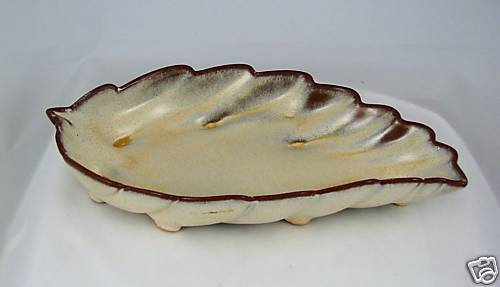 Frankoma Pottery Medium Leaf Bowl #226, Desert Gold  