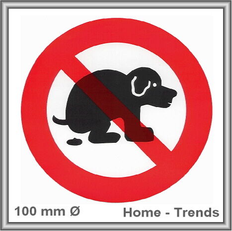 Hunde Schilder Hund Türschilder Schild Warnschild 10cmØ  