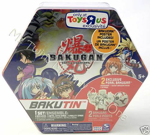 NEW Bakugan Exclusive BAKUTIN Pearl LASERMAN + 10 Cards  