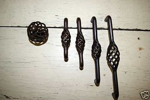 Oil Rubbed Bronze Jumbo Birdcage Cabinet Pull  