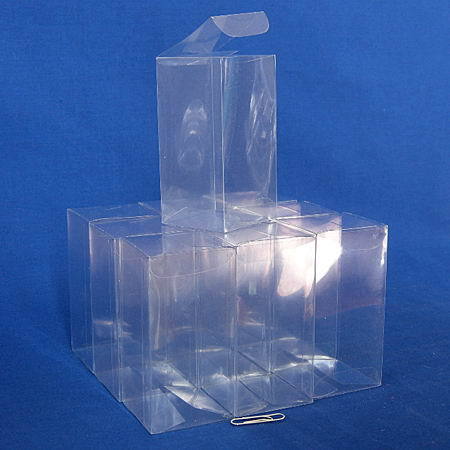 100 PLASTIC STORAGE&DISPLAY BOXES 2 x 2 x 4 (Y5)  