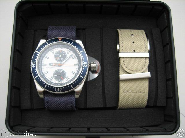 Nautica N MX 42 Multi Function 2 Bands Men Watch N14520  