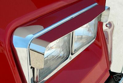 Stainless Steel Headlight Visors  