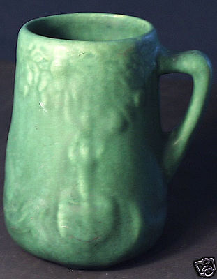 Ethereal 1900’s Matte Green Owens Art Tall Mug MINT+  